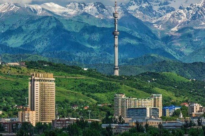 Almaty city, Medeu, Shymbulak, Green Bazaar,Panfilov & Cathedral - Panfilov Park and Zenkov Cathedral: the wooden church with a nail-free story