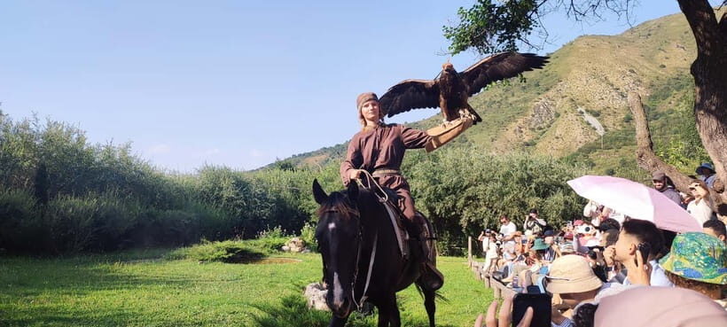 Almaty: Falconry show and Big Almaty Gorge - Aysai Waterfall Mini-Hike: Short Effort, Big Atmosphere