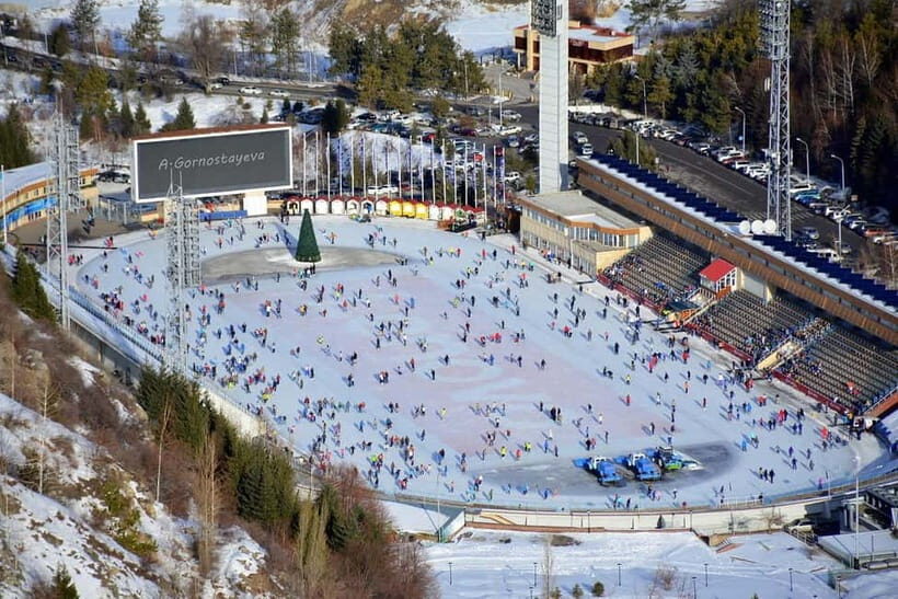 Almaty: Medeu, Shymbulak, and Koktobe Day Tour - Medeu Skating Rink: Why This Outdoor Ice Moment Hits Hard