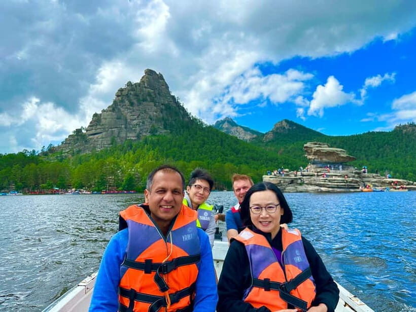Astana: Burabay National Park Tour with Lunch and Pickup - Goluboy Zaliv boat cruise and Zhumbaktas photos