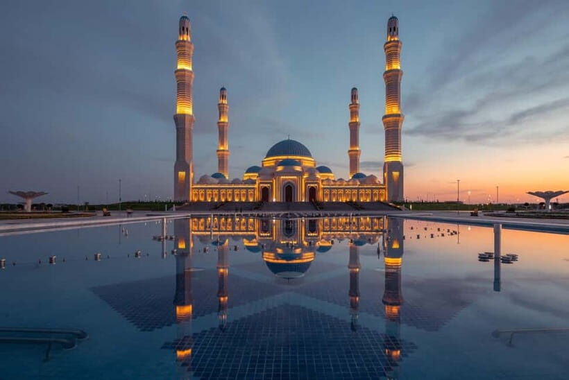 Astana City Tour: Explore Night City with a Certified Guide - Stop-by-Stop: The night photo route from cathedral to opera