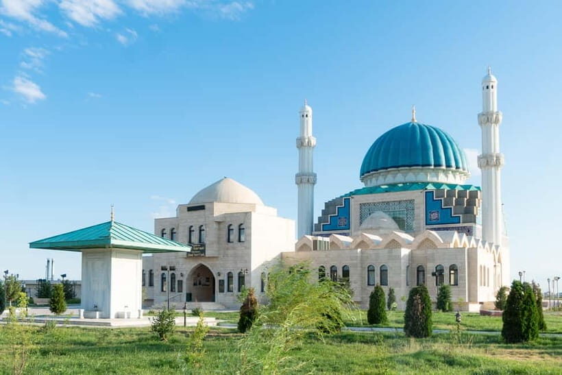 From Shymkent: Turkestan and Otrar Day Tour with Guide - Kyz Zhibek and Tolegen fountains: end on a cultural performance