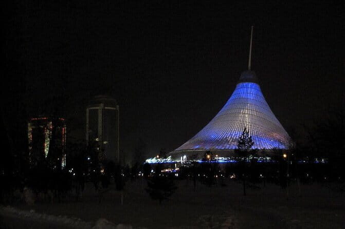 Guided Night Time Tour of Astana in a Private Car - Hazret Sultan Mosque: A Sense of Continuity