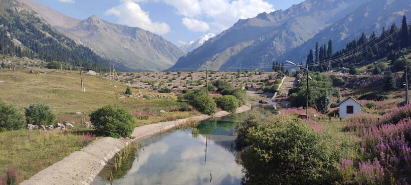 Hiking to the magical Big Almaty Lake - The Route Choice: Paved Road vs the Pipeline Option