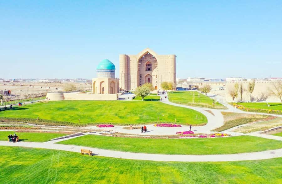 Turkestan Gloriously Isolated - Day Tour from Tashkent - The Golden Egg complex: 8K cinema and the Central Asian Venice vibe