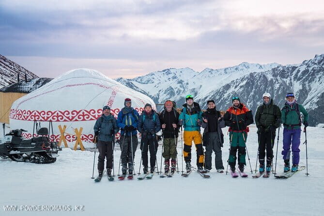 Yurt Based Shymbulak 4-day ski-touring and split-boarding trip - Glacier days: Bogdanovich to Karlytau and the 4000 m targets